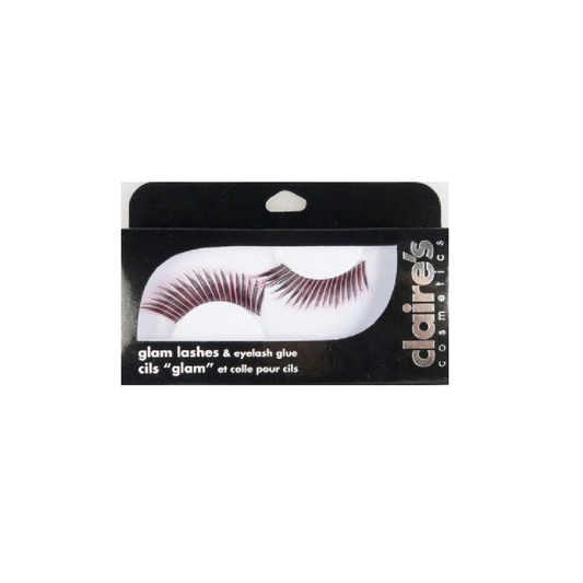 CLAIRE'S COSMETICS GLAM LASHES - BLACK/PINK x 5