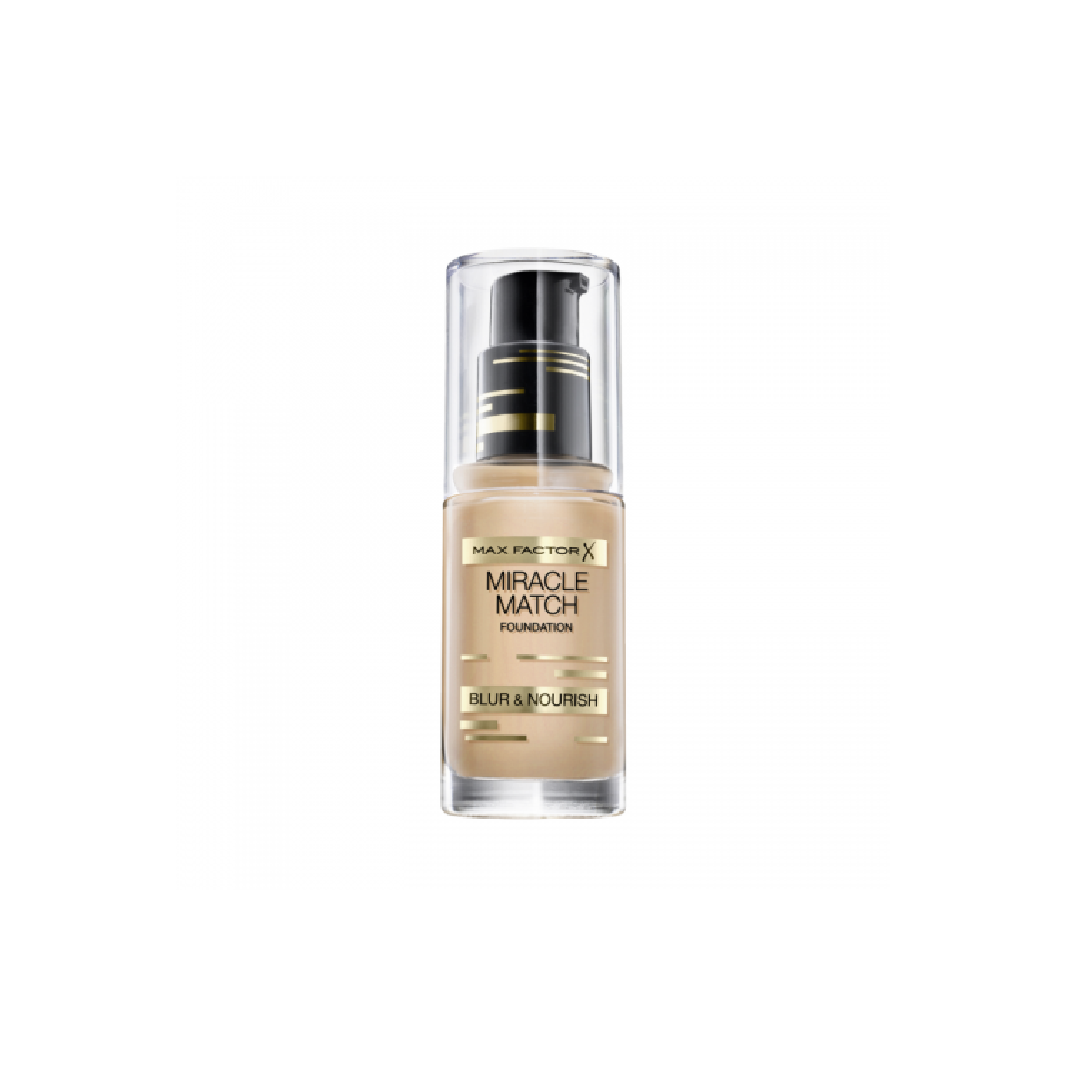 MAX FACTOR MIRACLE MATCH FOUNDATION BLUR & NOURISH - BRONZE x 3